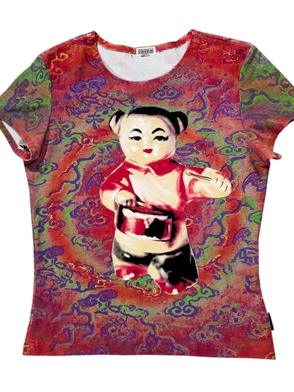 Women's Vintage Cheap Thrill Psychedelic Drummer Shirt (Size Women's M)